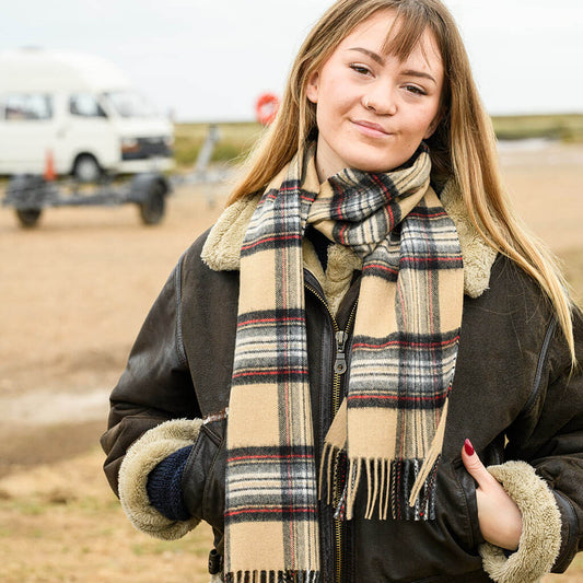 Cashmere woven scarf