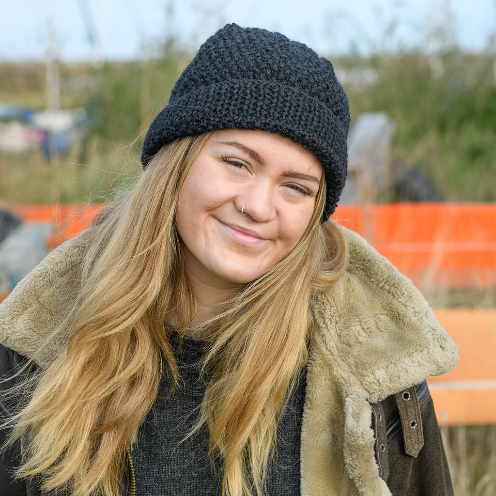 Moss Stitch Hat
