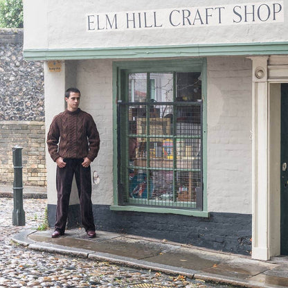 Chunky Wool Crew neck Aran jersey 