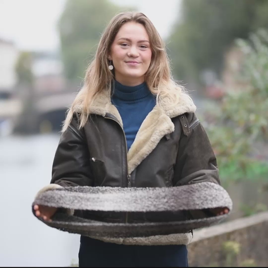 How to wear our boucle snood