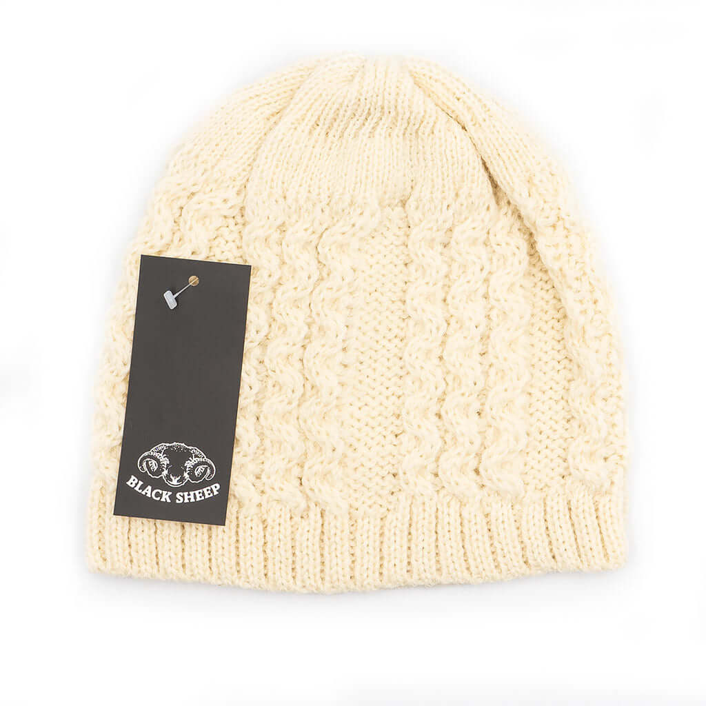 british wool cable hat